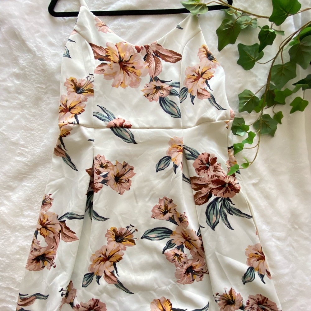 Skater dress with adjustable straps